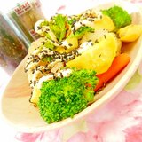 ❤彩り野菜と薩摩芋のスパイス・マヨサラダ❤